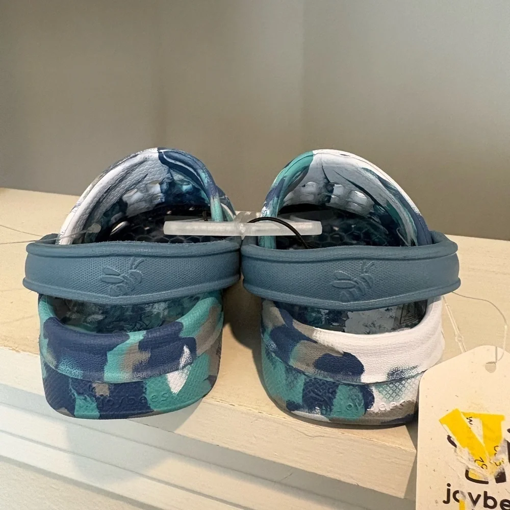 Joybees Clogs Blue Kids Toddler Size 6/7 Slip-On Comfort Sandals Lightweight
